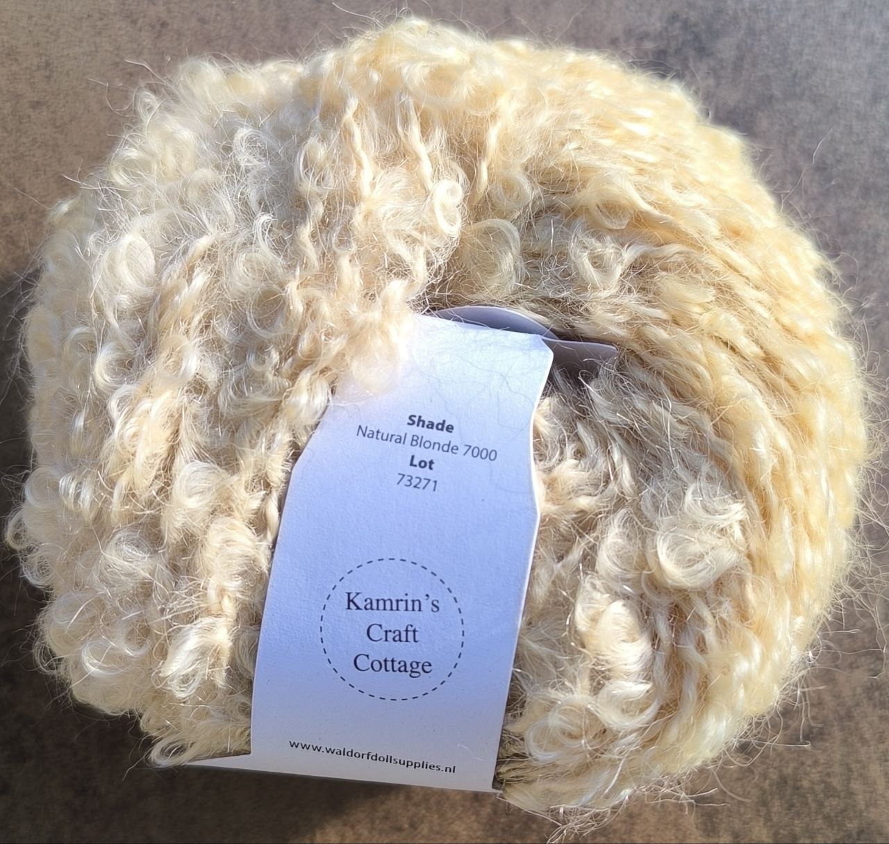 Natural blonde bouclé, 50 gr